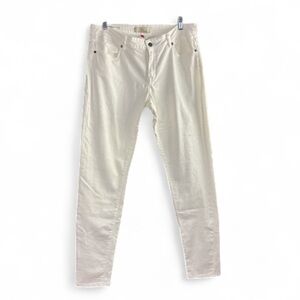 J by cookie Johnson white jeans size 30 slim boyfriend